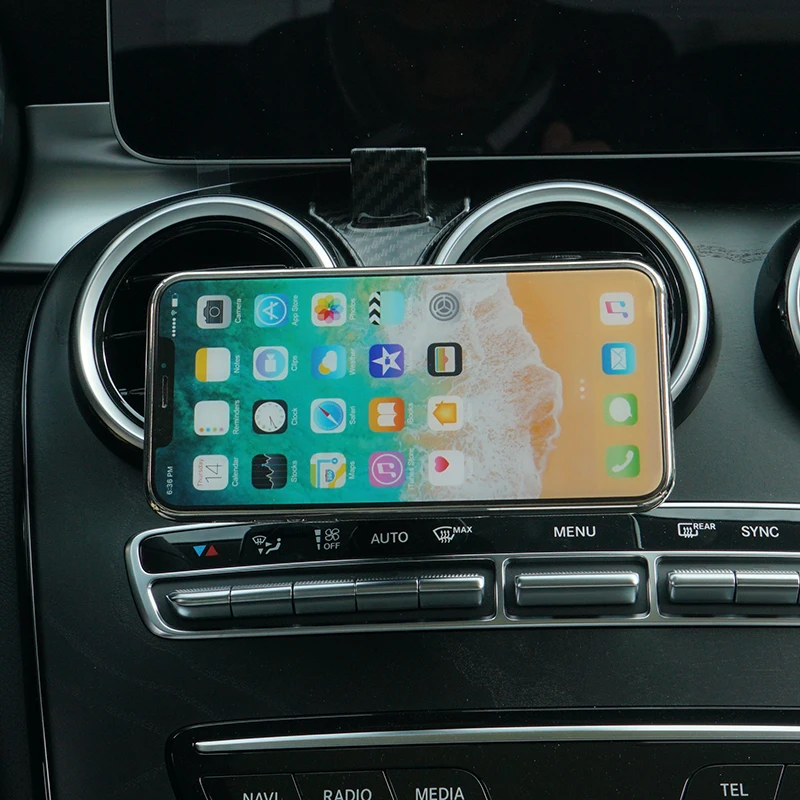 Car phone holder GPS holder cell phone stand cradle air vent mount bracket For Mercedes Benz W205 GLC X253 GLC43 GLC63 C Class