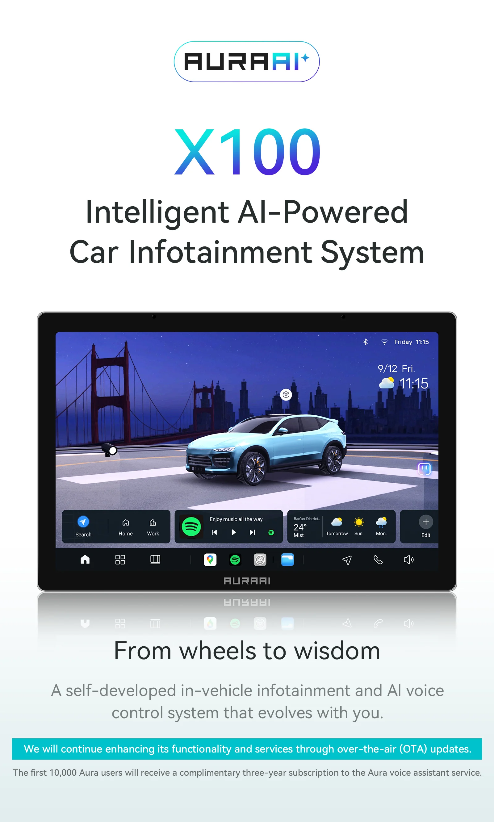 AURAAI 2K Bildschirm AI STIMME Auto Radio Für Fiat Ducato 3 2016-2020 Multimedia Player ADAS Autoradio Carplay android Auto 8G 256G – Detail 1