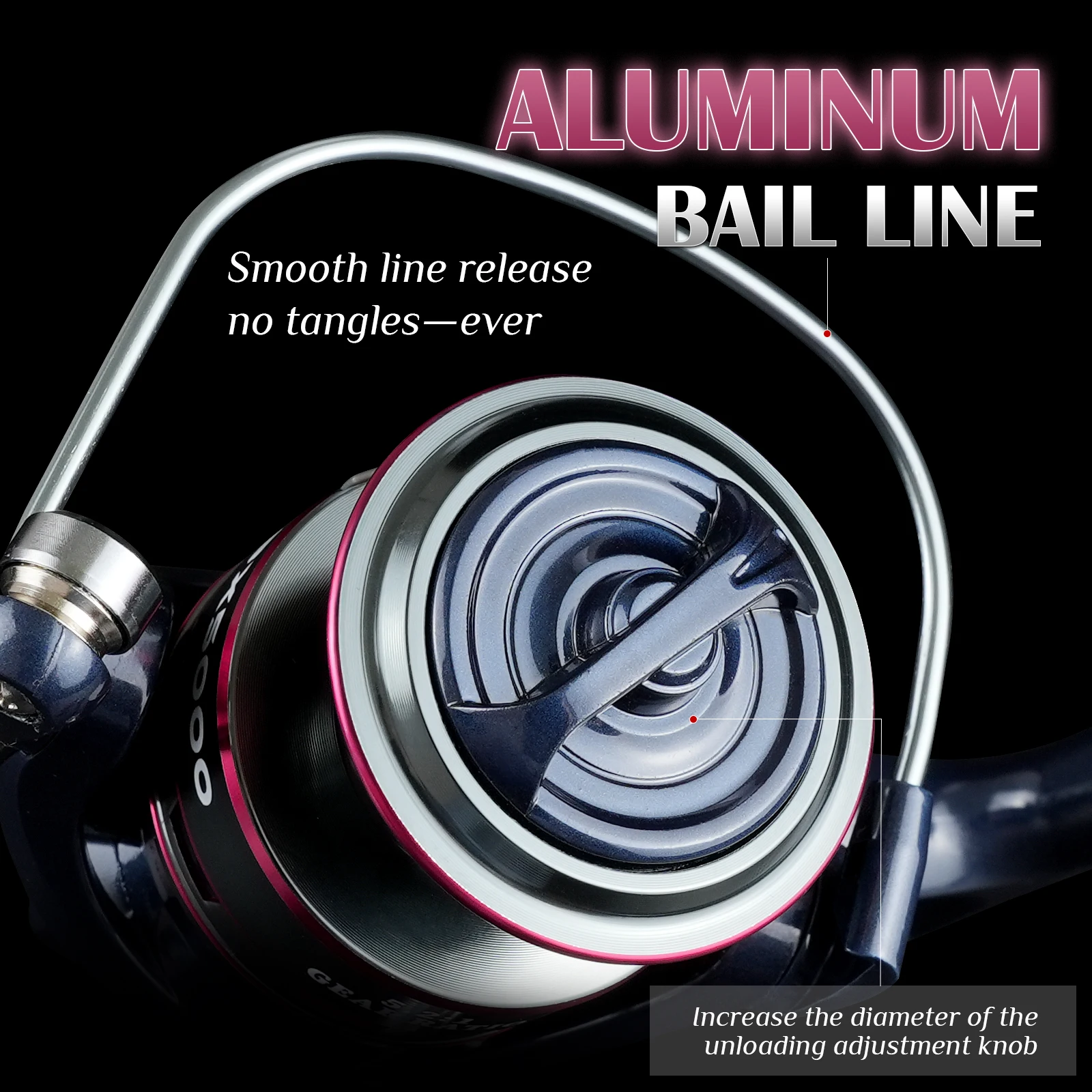 Fishing Reel 1000-7000 Spinning Reel Stainless Steel Bearing 8KG Max For Sea Carp