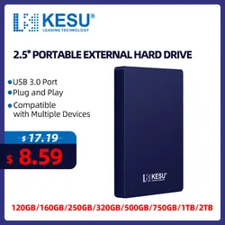 KESU HDD 2.5 usb Portable External hard drive 2tb 1TB removable storage memory device hard drive disc for laptop computer