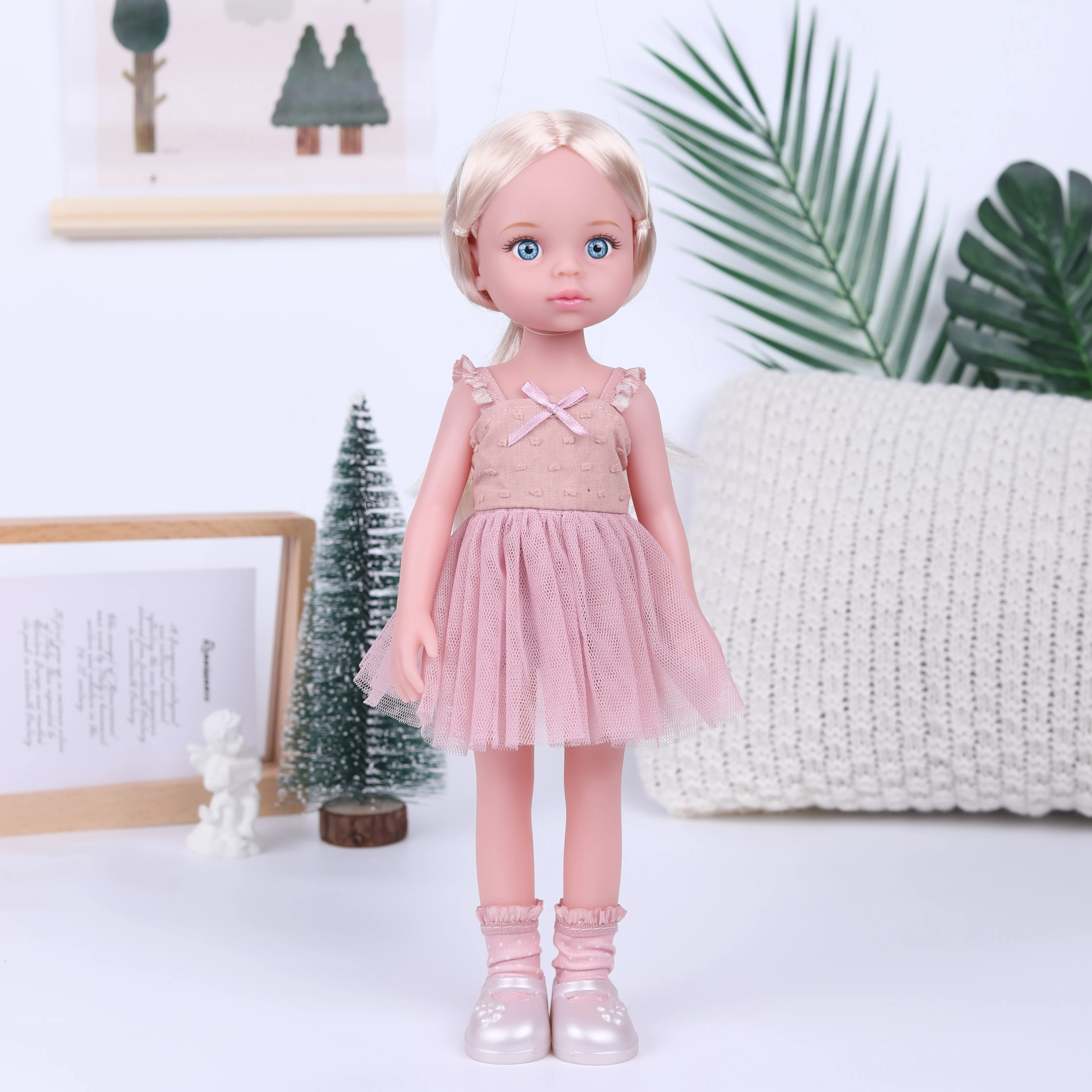 14 Inch Baby Doll Girls Toys,Children Birthday Toys Gifts Collectible Figures - 4