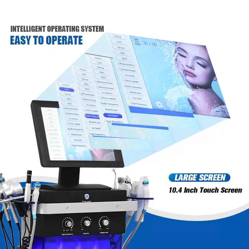 Hydrafacial Diamond Skin Machine – Öregedésgátló arcápolás hidratáló spray-vel és mélytisztítással
