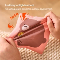 Baby Montessori Rattle Toy Cotton Animal Tissue Box Kid Finger Exercise Cloth Busy Box Toy Baby Educational Activity Sensory Toy 5