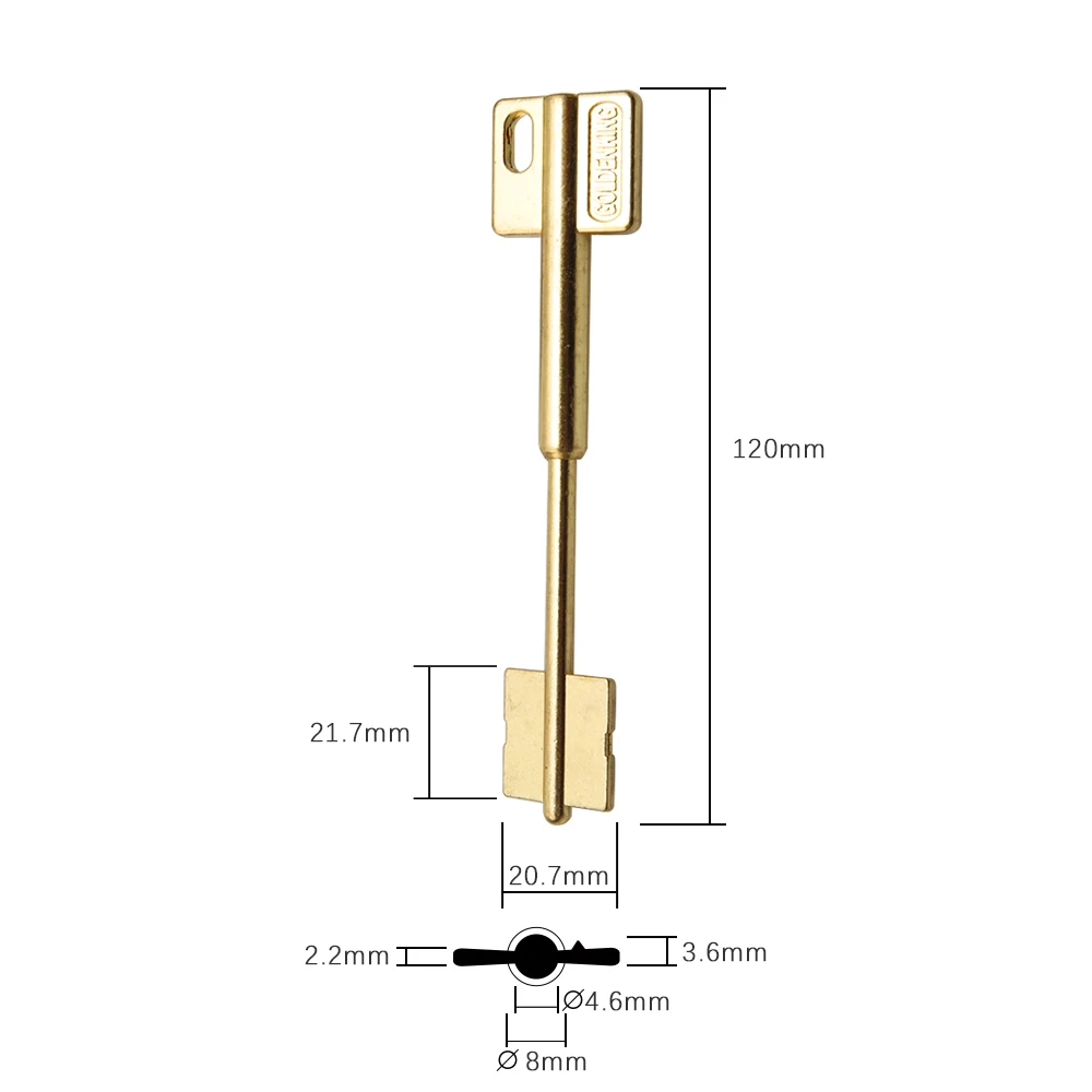 Lock Key Blanks Bronze key blanks house Vault safe key Double-bitt blank for Russian special doors embryo JIADE stretchable