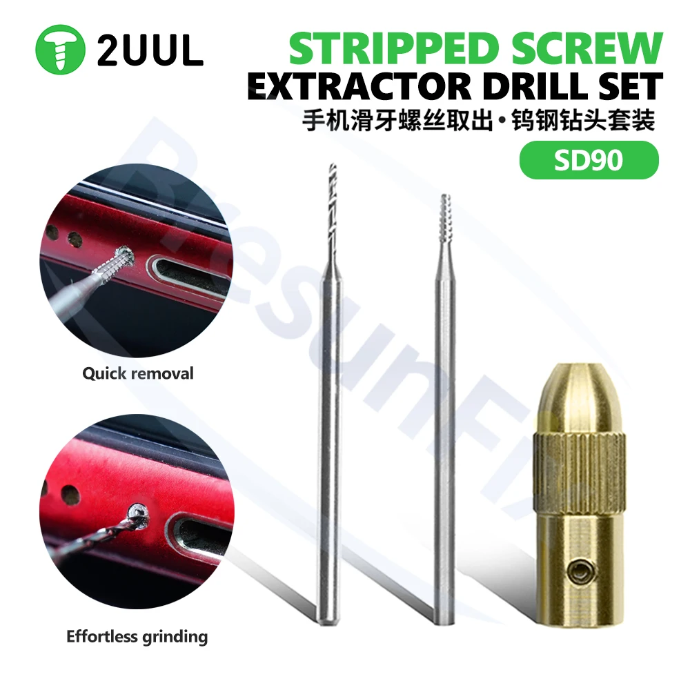 Eyech 10Pcs Broken Screw Extractor Set, Stripped Screw Extractor Drill