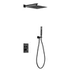 Digital Gunmetal gray white black Rain Shower Head Bathroom Brass Bath wall mounted Shower Set Wall Mounted faucet shower set 3