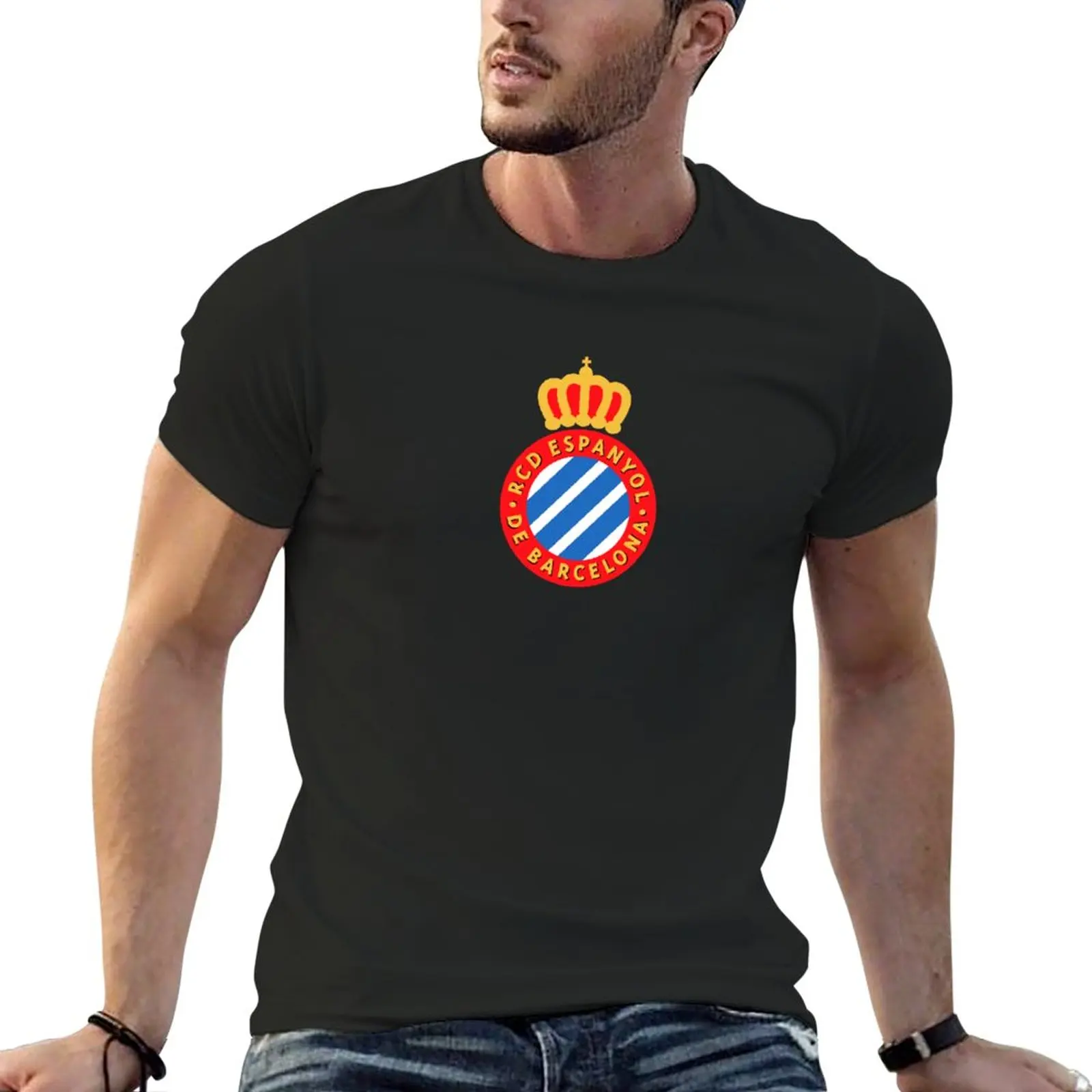 

Футболка RCD Espanyol, аниме, Забавные футболки для мужчин