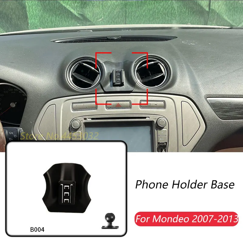 

Car Phone Holder Base Special Mounts For Ford Mondeo Fusion 2007-2013 Fixed Air Outlet Bracket Base Accessories With Ball 17mm