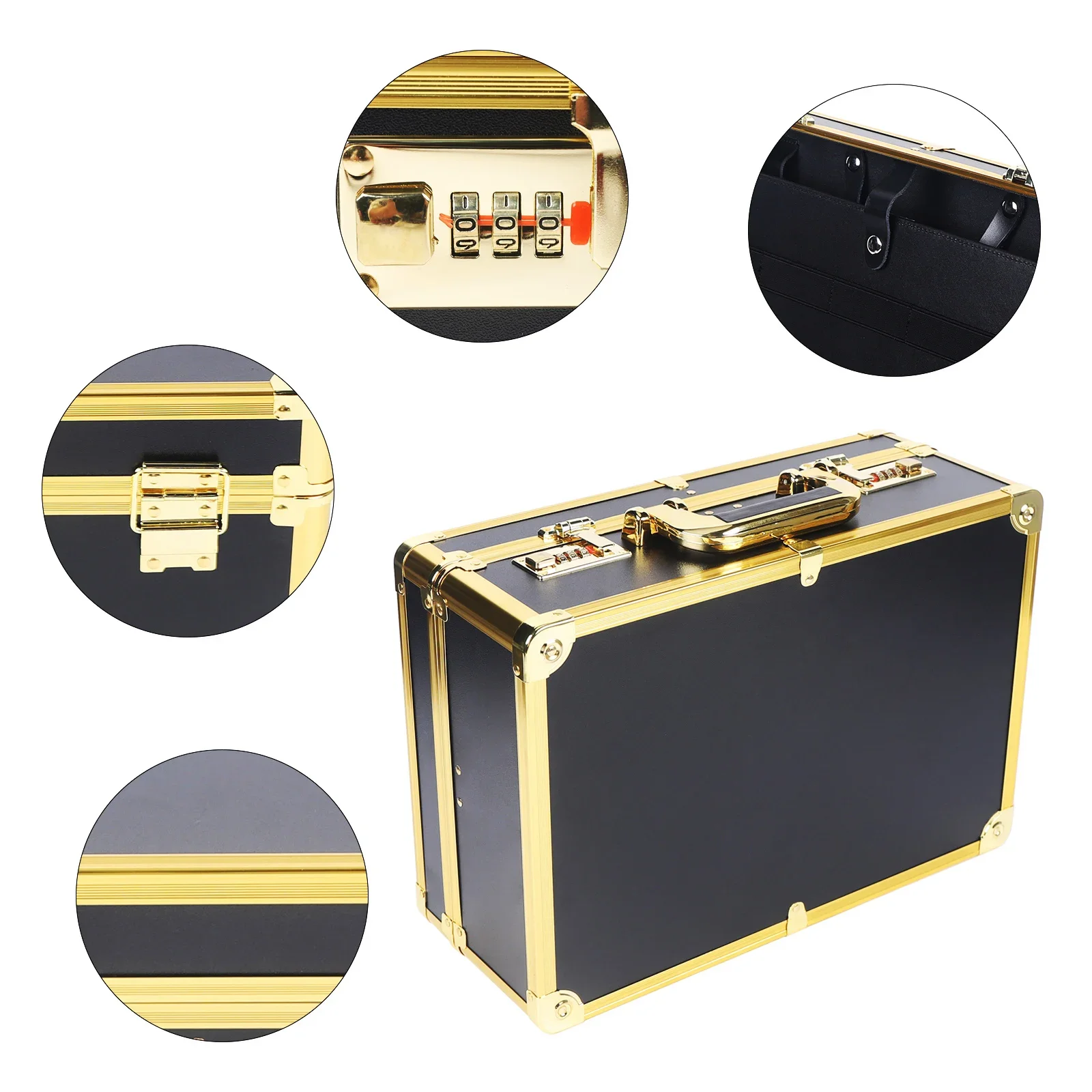 Professioneller Friseurkoffer, tragbarer mobiler großer Make-up-Koffer mit Codeschloss, Organizer-Box für Haarschneidewerkzeuge für Friseure – Detail 10