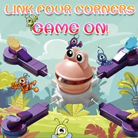 New 1-4 Players Frog Feeding Crazy Checkerboard Game - Exciting And Competitive Family Game For Single Multiplayer Team Players 2
