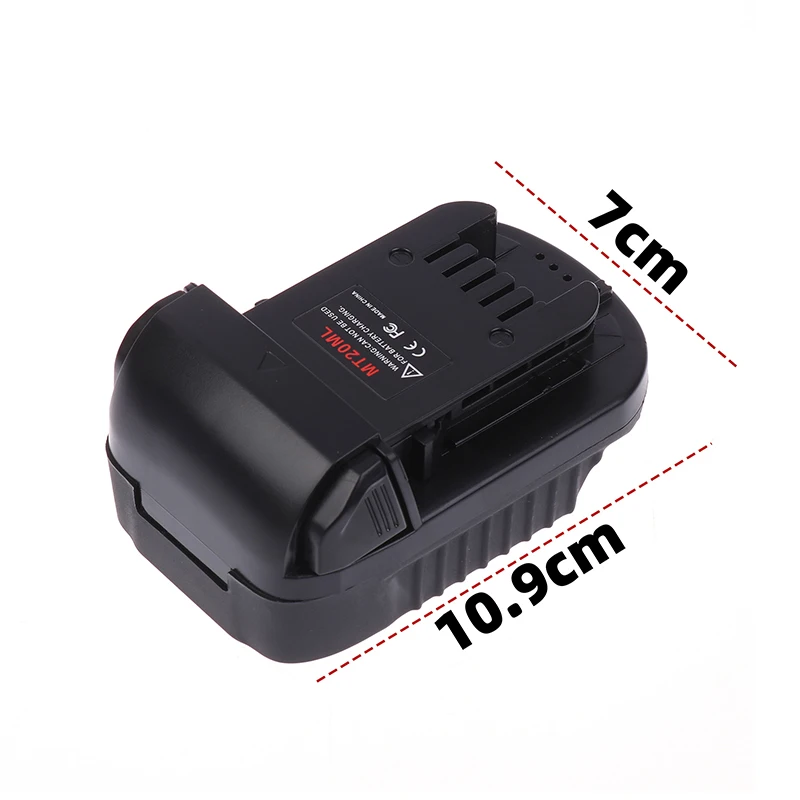 1 Piece For Makita 18V Li-ion Battery BL1830 BL1860 BL1815 Convert To For Milwaukee 18V Lithium Battery MT20ML Adapter