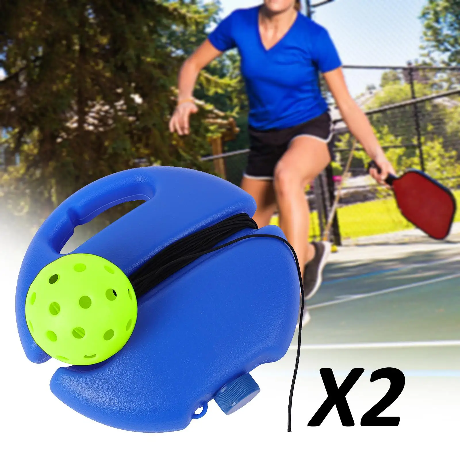 

2Pcs Pickleball Trainer Pickleball Training Tool for Sport Single Player