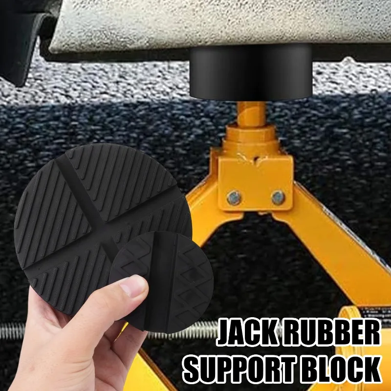 Car Lift Jack Stand Pads Black Rubber Slotted Floor Pad Frame Rail Adapte for Auto SUV Van Pickup Lift Rubbers Jack Pads