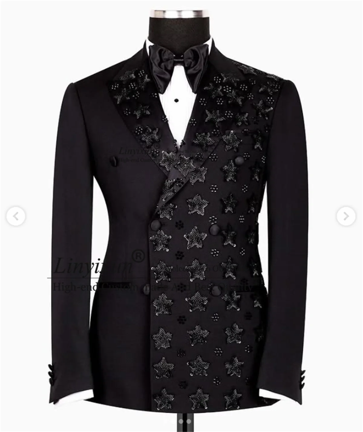Men Suit Tuxedos 2 Pieces Sets Groom Blazers
