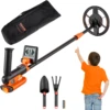 VEVOR Metal Detector for Kids 6Inch 25''-37'' Adjustable Length IP68 Waterproof Search Coil with LCD Display for Detecting Gold 1