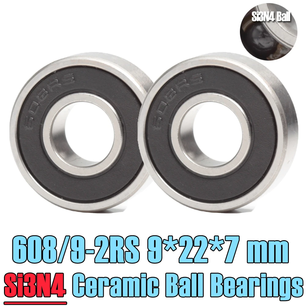 608 9 Hybrid Ceramic Bearing 9 22 7 Mm 2 Pcs Industry Motor Spindle 608 9hc Hybrids Si3n4 Ball Bearings 3nc 608 9rs Bearings Aliexpress