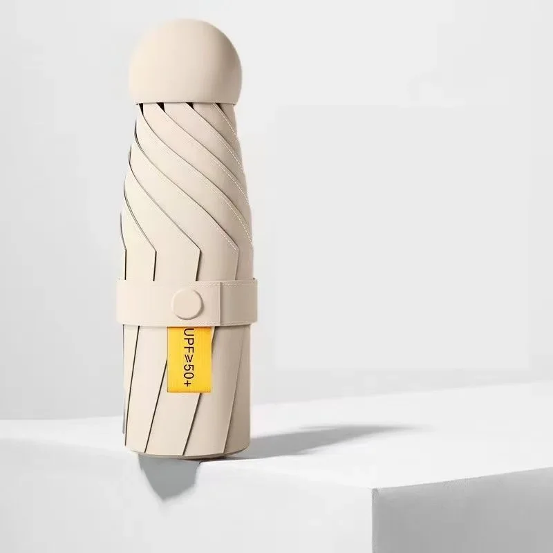 Portable Compact Summer Mini Umbrella: Anti-UV, Windproof, Dual-Use Sunshade & Parasol