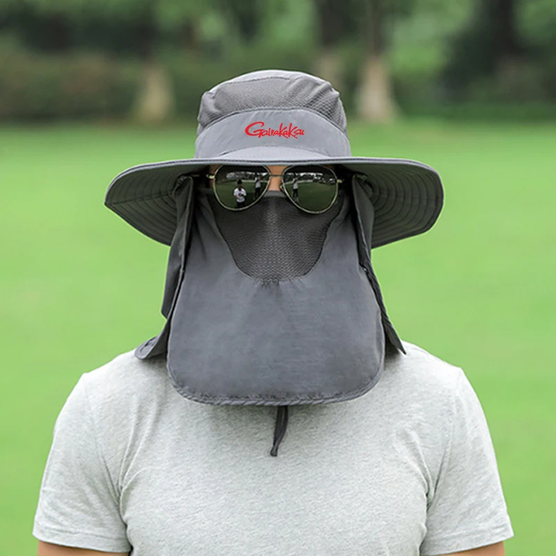 Description Picture 5 of item2023 Man Cap Fishing Sun Hat Foldable Outdoor Climbing Spring Summer Hat UV Protection Sunshade Hat Big Eaves Adjustable Hats