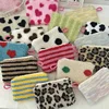 Heart Printed Cute Small Lipstick Cosmetic Bag Travel Makeup Organizer Toiletry Storage Bag Pouch Card Holder Purse Bags 1
