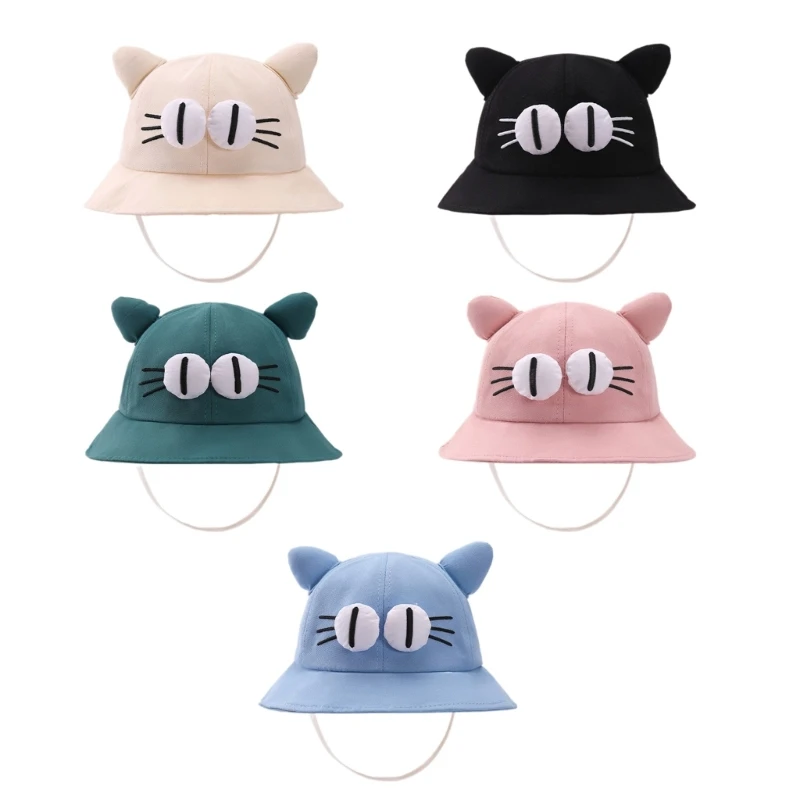 

Lovely Baby Fisherman Caps Animal Big Eyes Kids Outdoor Sun Hat Spring