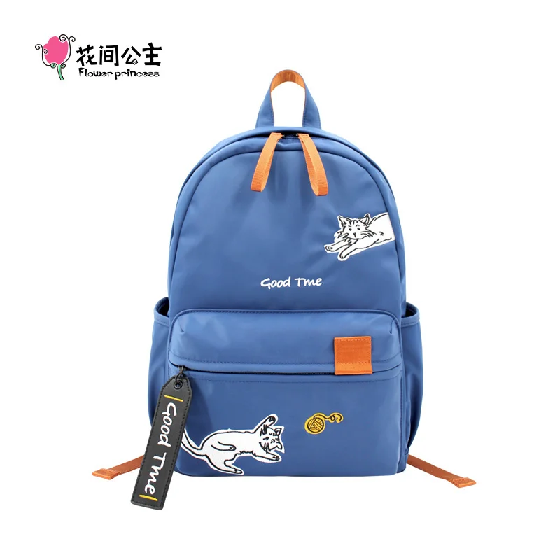 

GOOD TIME Women's Backpack Laptop School Bag For Girls 2023 Outdoor Travel Embroidered Nylon Original Kawaii