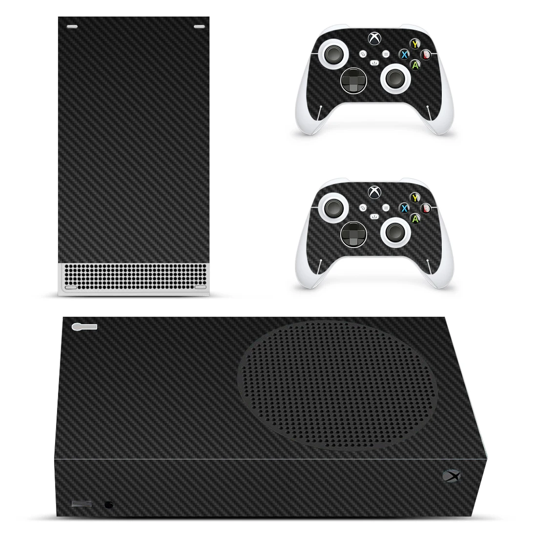 Black Style Xbox Series S Skin Sticker for Console & 2 Controllers Decal Vinyl Protective Skins Style 1 