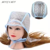 6pcs/Set Hair Highlighting Frosting Cap Hair Dye Cap Disposable highlight dyed hat With Plastic Hook Hairdressing Coloring Tools 1