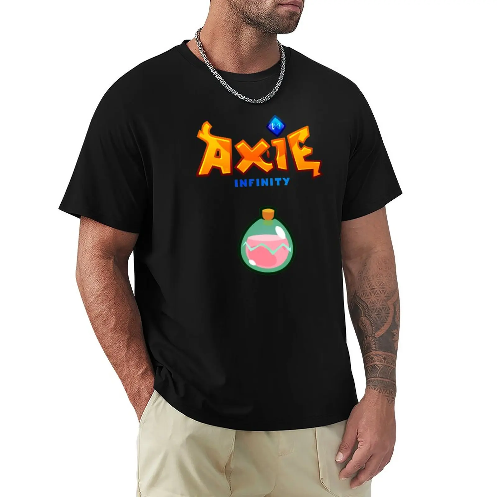 Axie Infinity Game T-Shirt Abbigliamento Estetico Taglie Forti Magliette Alte Da Uomo