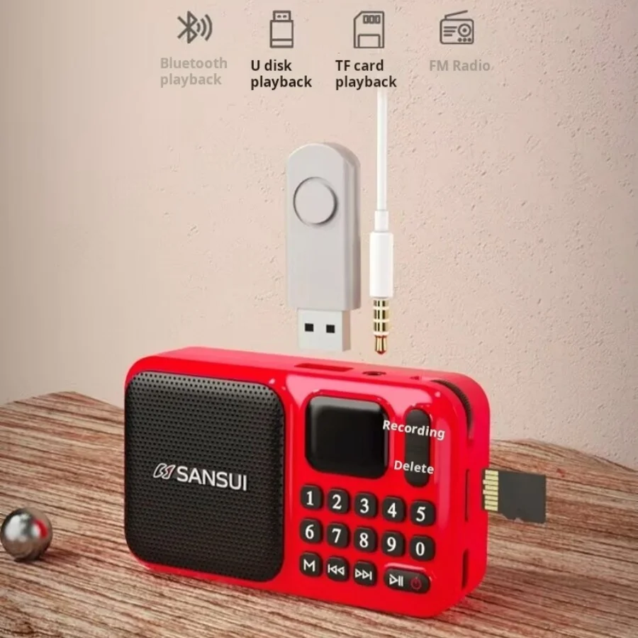 2025 Shanshui F75 New Small Portable Mini Card Player Elderly Radio ...
