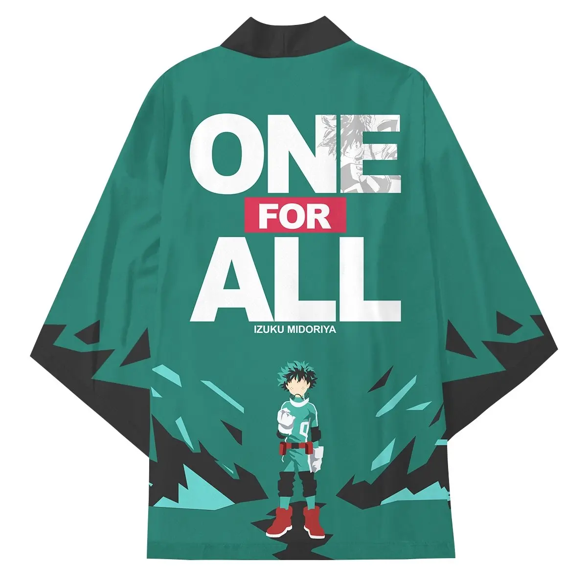 My Hero Academia Kimono &ndash; Deku One for All Kimono Men's Women's Cape Casual Cardigan Haori