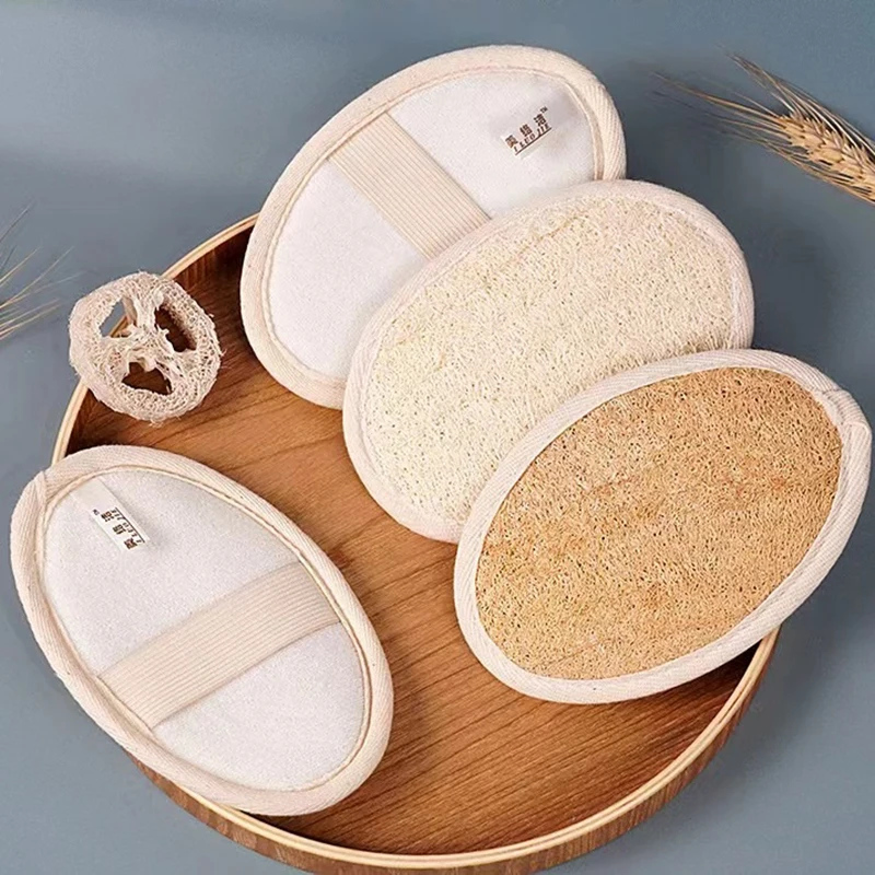 Natural Loofah Luffa Bath Shower Sponge Body Scrubber Brush Exfoliating Loofah Pad Bath Shower Scrubs Bodys Treatments