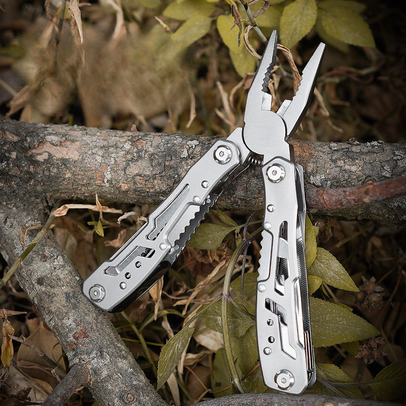 With Locking Combination Multifunctional Folding Pliers Portable Home Outdoor Stainless Steel Tools Repair Tail Lock Pliers