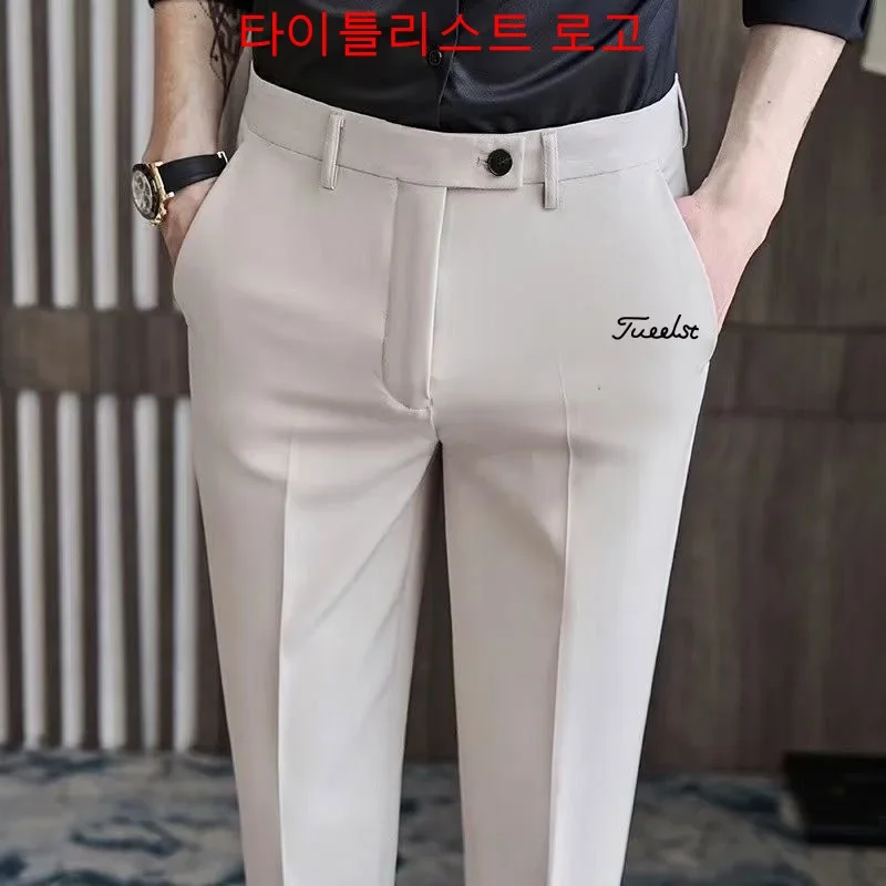 

Brand Titlesit Golf Pants for Men's New Autumn Golf Clothing Fashion Casual Business Trousers Sports Pants Golf Wear for Men