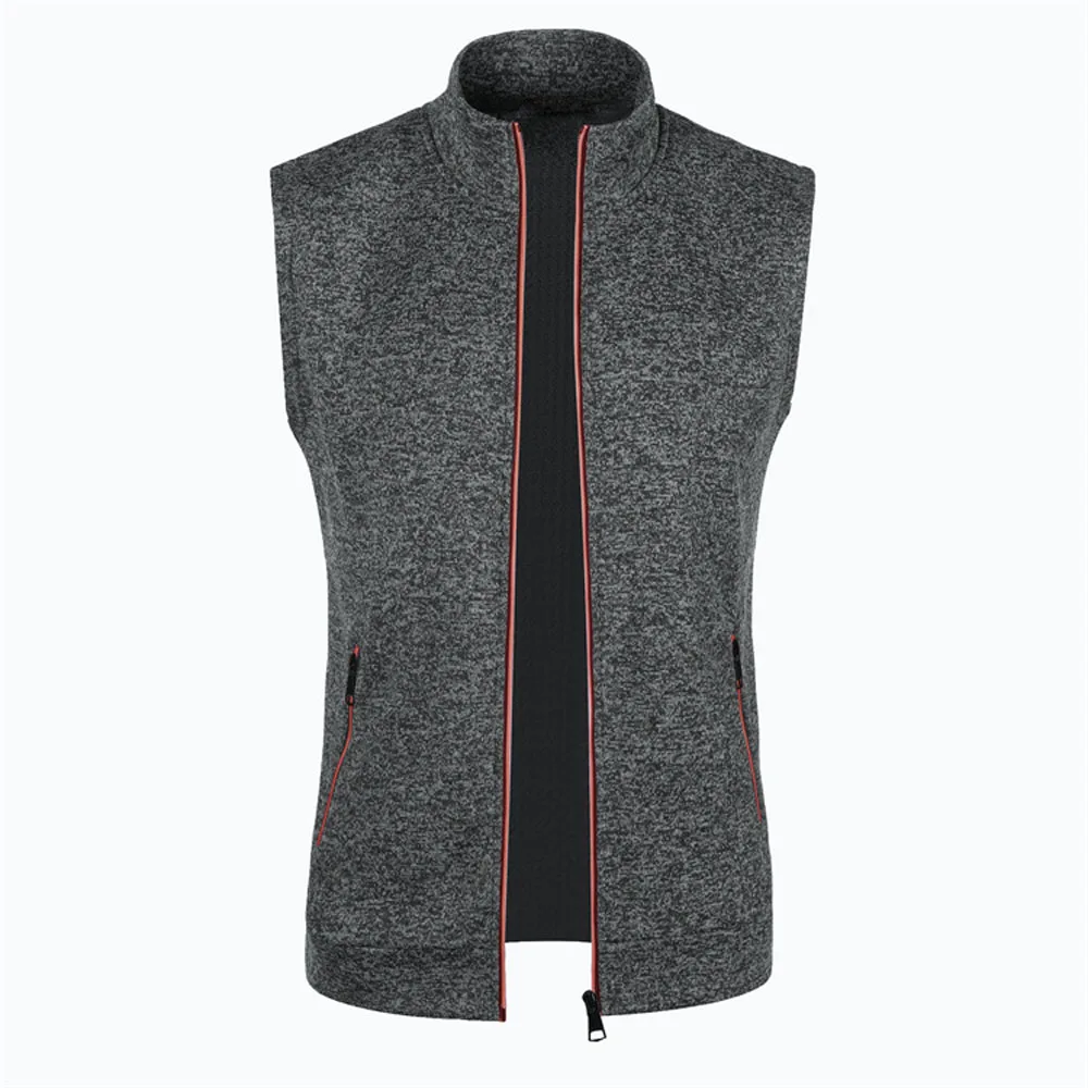 Men Thin Knitted Sleeveless Cardigan Waistcoat