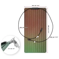 Kit de panneaux solaires flexibles, Module PV 300W, 600W + 12V/24V, contrôleur, cellule de câble solaire pour maison, extérieur, voiture, bateau, batterie, voyage de Camping 4