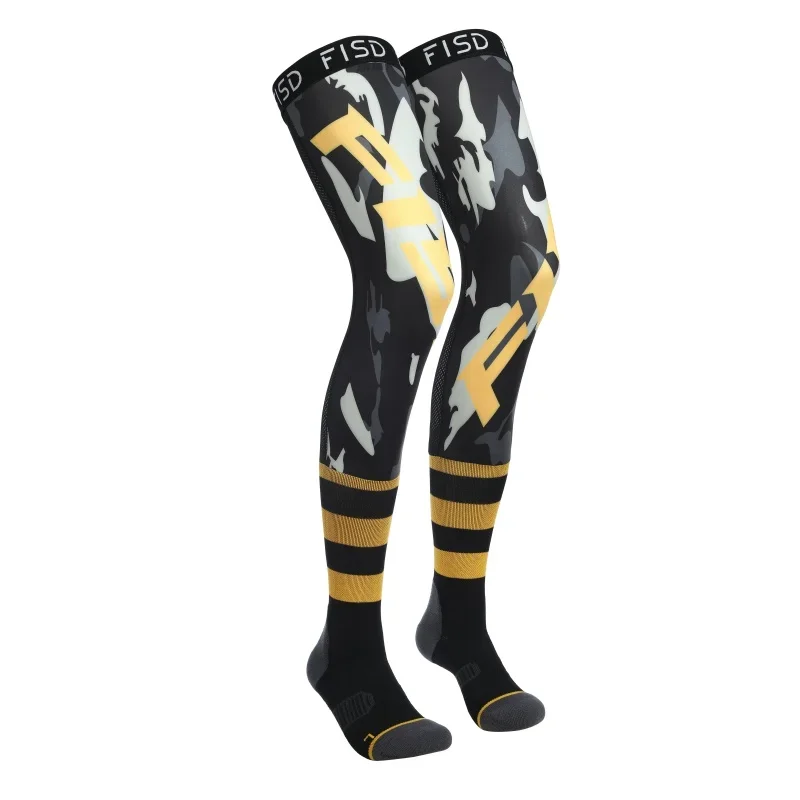 Motorcycle Compression Knee Brace enduro Sock Top Racing socks MX MTB ATV Protection Sport non-slip Knee Brace enduro Socks