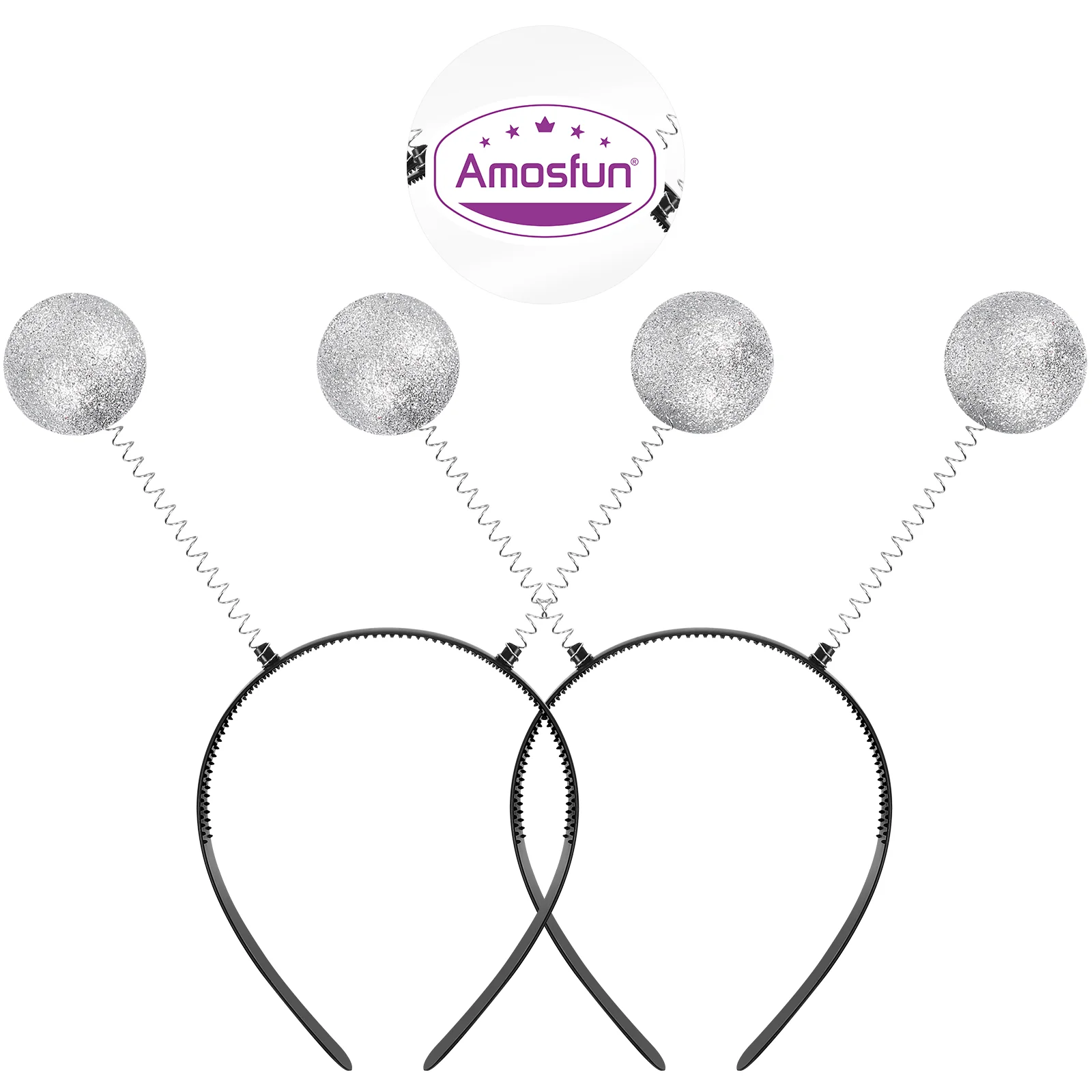 

Antenna Headbands With Glitter Spring Balls Alien Hair Bands Halloween Christmas Party Favors Decoration for Children Women