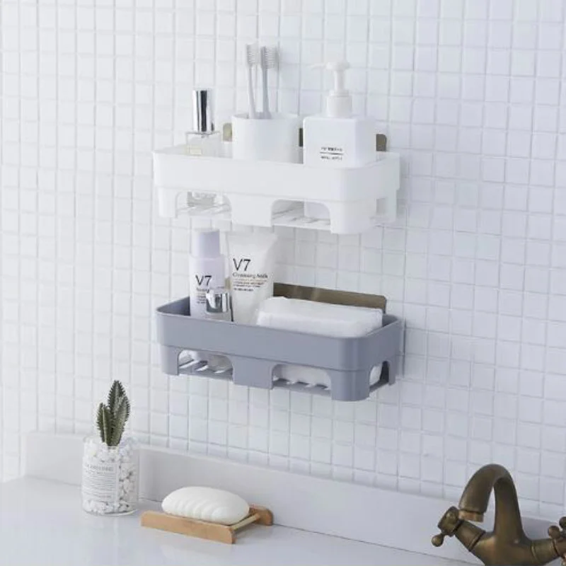 Free punching bathroom shelf vanity storage rack bathroom wall wall mount suction cup finishing shelf WF308922 storage rack bathroom shelf bathroom storage shelf storage shelf