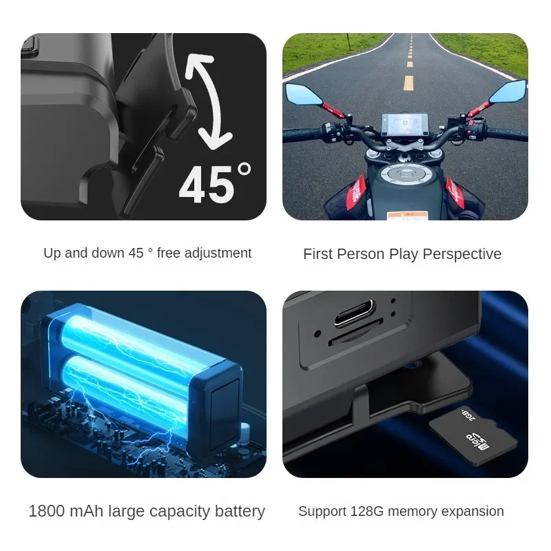 1080P HD First Perspective Action Cam Headlight Sports Camera Wave Hand Induction Video Recorder Built in Battery Action Camera 4