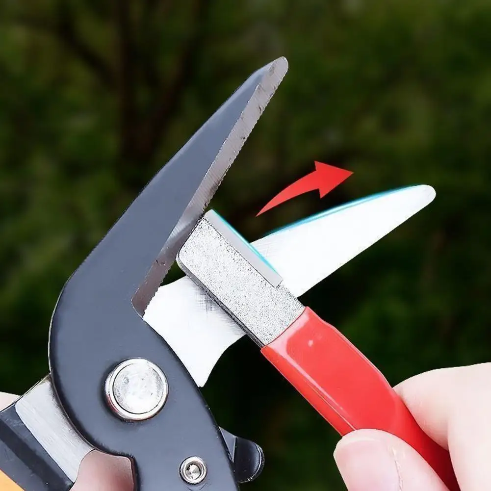 12.5cm Dual-Purpose Whetstone Cutter Sharpening Stone Blade Sharpener Pocket Sharpening Stone Loppers Pruning Shears Fish Hooks