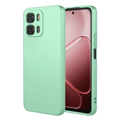 Colorful Flexible Liquid Silicone Protective Phone Case - Premium TPU Cover for OPPO A6k 5G (Light Green)