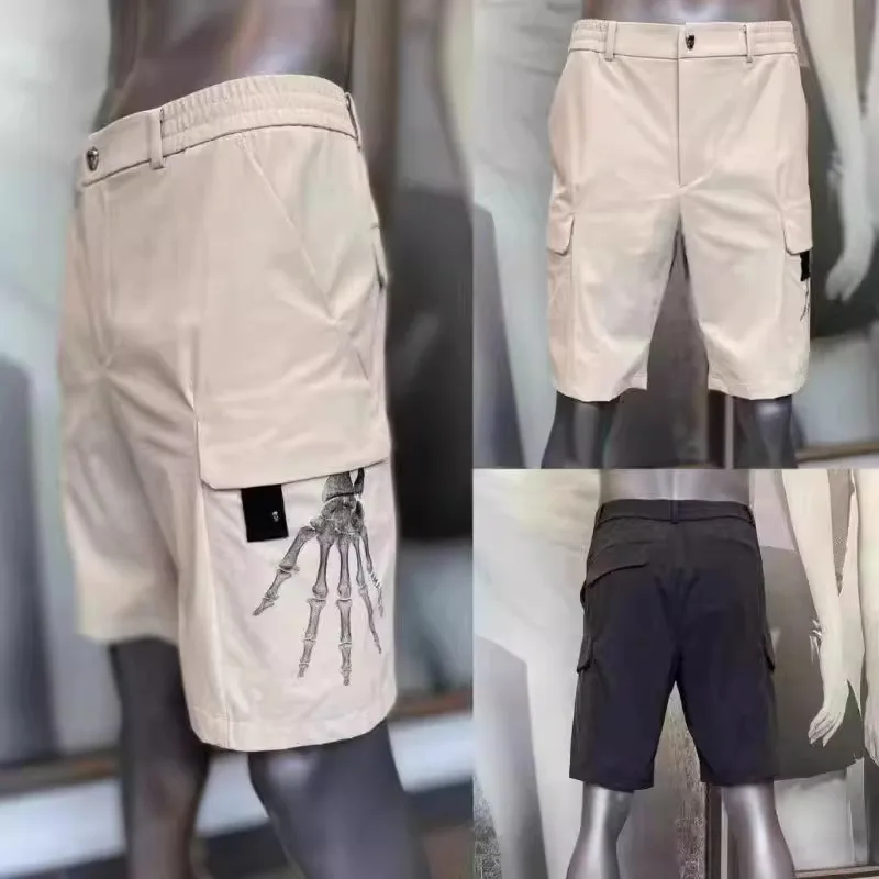 

Summer golf clothing men's new skull logo sports breathable shorts trendy cool pocket versatile