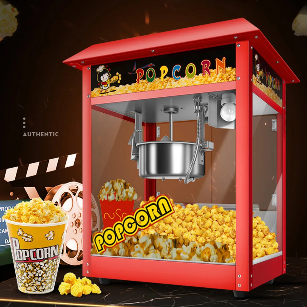 Automatic Popcorn Machine Commercial  Pipoqueira Eletrica Profissional Corn Puffing Maker Popcorn Maker Maquina Hacer Palomitas 2