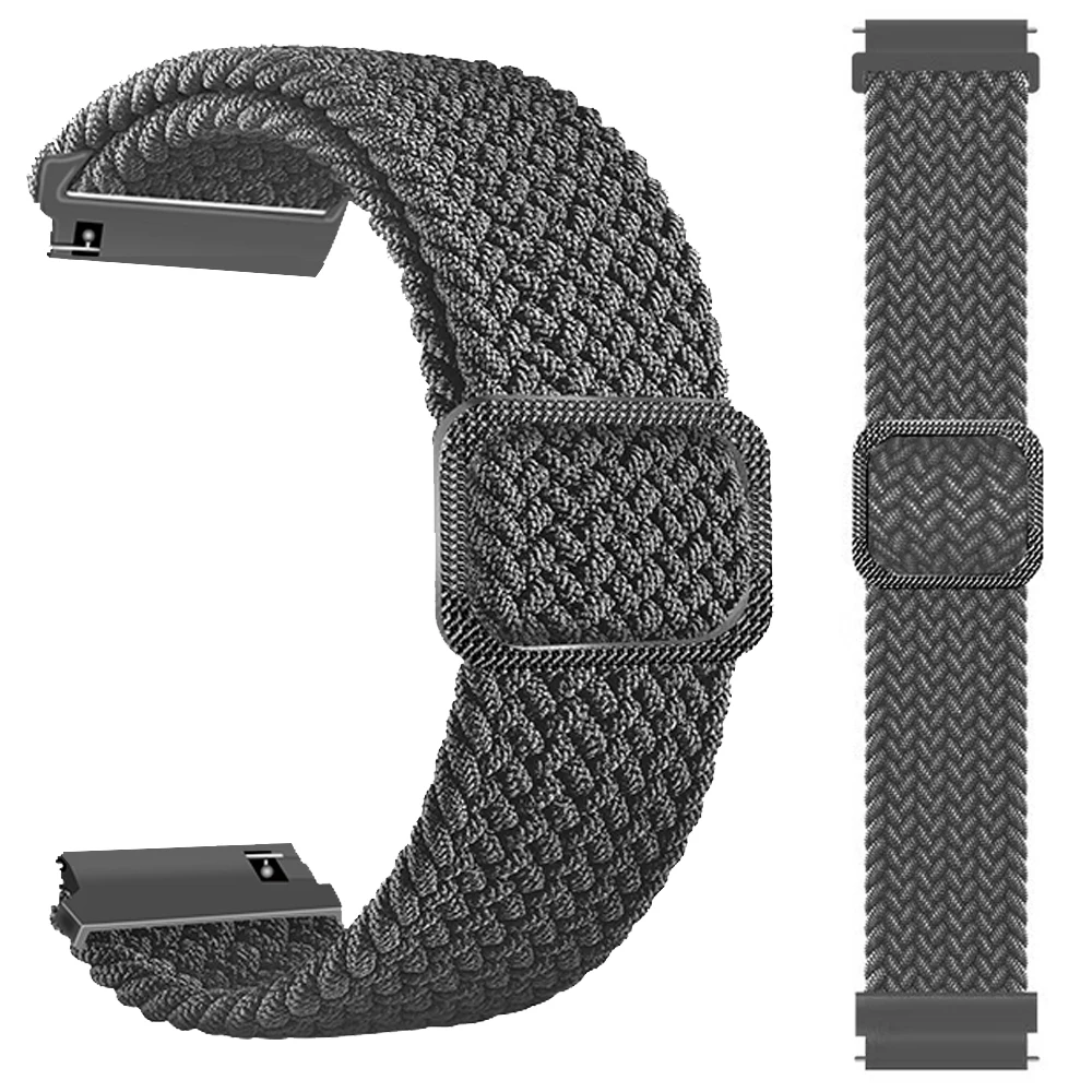 Nylon Soft Breathable Watch Band, 20mm 22mm Sports Strap