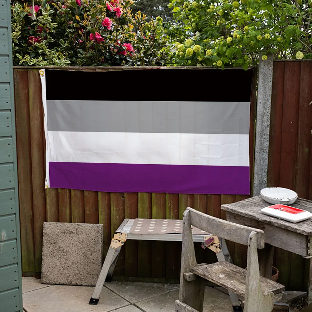 60x90cm Rainbow Flag LGBTQ+ Gay Pride Banner Colorful Gay Pride Striped Flag for Intersex Community Intersex Progress Bisexual