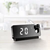 Digital Alarm Clock Multifunctional Projector Bedside Alarm Clock 180° Projector on Ceiling LED Display for Bedroom Living Room 4