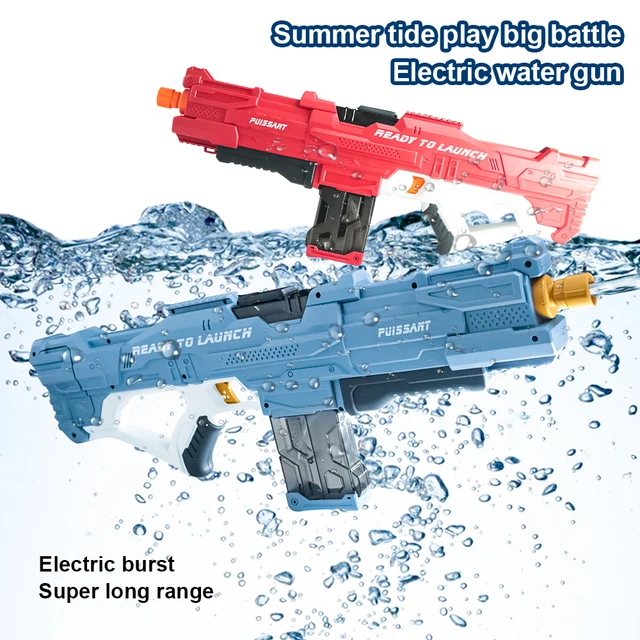 Grande arma de água elétrica brinquedo de alta pressão crianças gel blaster  waterguns praia ao ar livre piscina festa água jogos brinquedo meninos -  AliExpress