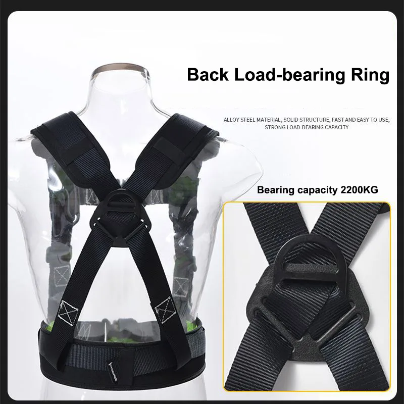 High-altitude Work Anti Fall Safety Rope Set Outdoor Rock Climbing Electrician Construction Safety Harnesses Protective Equipment