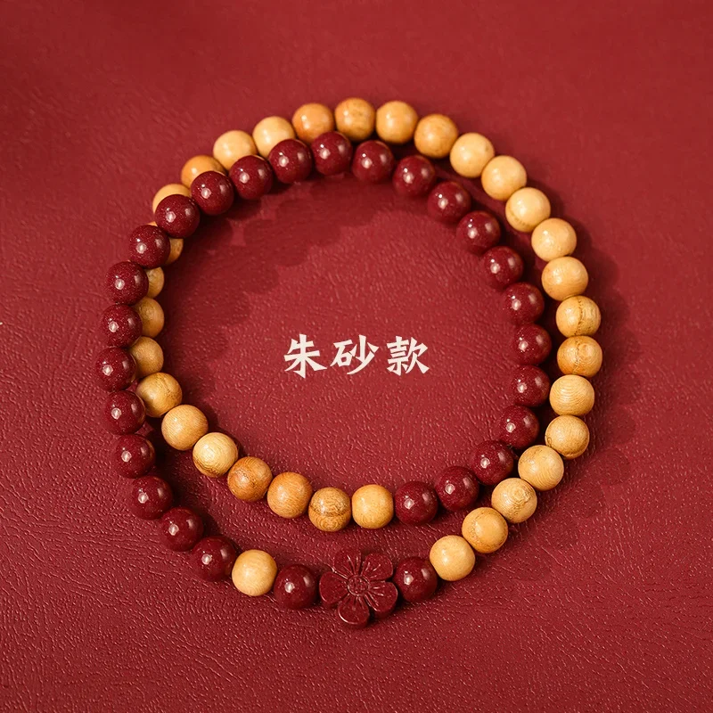 natural-high-content-cinnabar-purple-gold-sand-bracelet-multi-circle-peach-wood-double-circle-multi-circle-bracelet-for-women