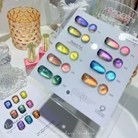 New 9D Rainbow Cat Eye Gel Polish Magnetic Chameleon Nail Gel Lacquer Soak Off UV Gel Varnish for Nail Art Manicure 1